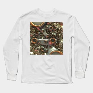 I created a 3-D fractal and had leftover parts Long Sleeve T-Shirt